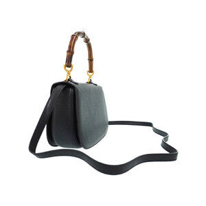 Gucci Top Handbag Leather Bag Handle Shoulder Bamboo